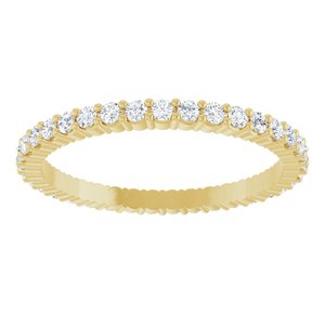 14K Yellow 1/2 CTW Lab-Grown Diamond Eternity Band