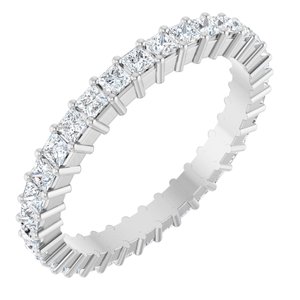 1 1/5 CTW Diamond Square Eternity Band