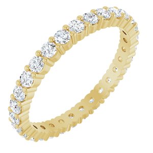 14K Yellow 1 CTW Lab-Grown Diamond Eternity Band