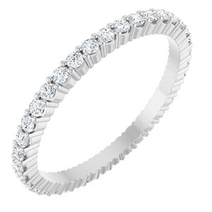 14K White 1/2 CTW Lab-Grown Diamond Eternity Band