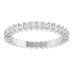 1 1/5 CTW Diamond Square Eternity Band