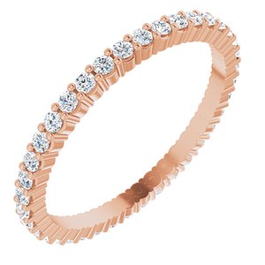 14K Rose 1/2 CTW Lab-Grown Diamond Eternity Band