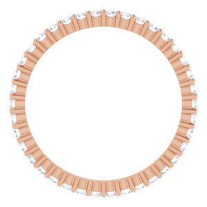 14K Rose 1/2 CTW Lab-Grown Diamond Eternity Band