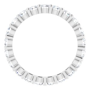 14K White 1 3/4 CTW Lab-Grown Diamond Eternity Band