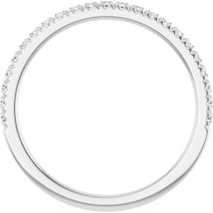 14K White 1/4 CTW Lab-Grown Diamond Anniversary Band