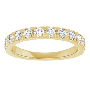 14K Yellow 3/4 CTW Natural Diamond Anniversary Band