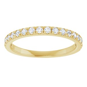 14K Yellow 1/3 CTW Natural Diamond Anniversary Band