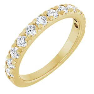 14K Yellow 3/4 CTW Natural Diamond Anniversary Band