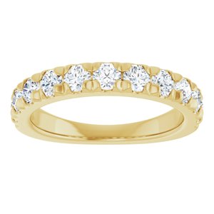 14K Yellow 1 CTW Natural Diamond Anniversary Band