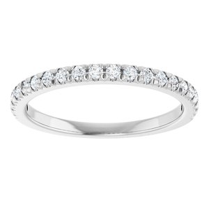 14K White 1/4 CTW Lab-Grown Diamond Anniversary Band