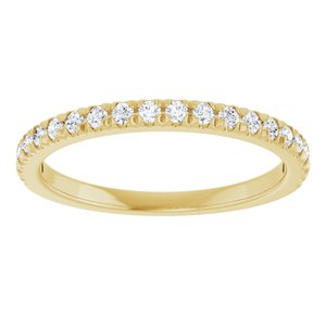 14K Yellow 1/4 CTW Natural Diamond Anniversary Band