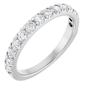 Platinum 5/8 CTW Lab-Grown Diamond Anniversary Band