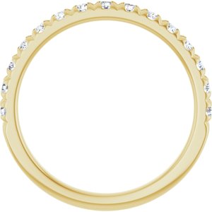 14K Yellow 1/2 CTW Lab-Grown Diamond Anniversary Band