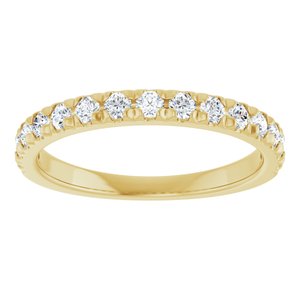 14K Yellow 1/2 CTW Lab-Grown Diamond Anniversary Band