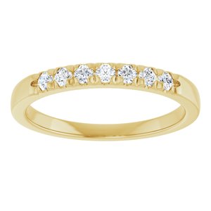 14K Yellow 1/5 CTW Natural Diamond Anniversary Band