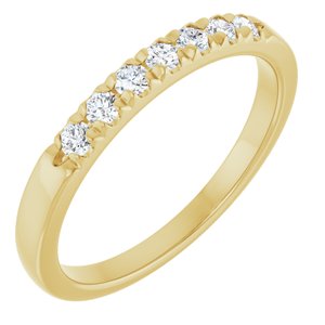 14K Yellow 1/5 CTW Natural Diamond Anniversary Band