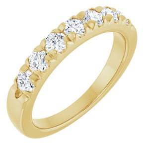 14K Yellow 3/4 CTW Natural Diamond Anniversary Band