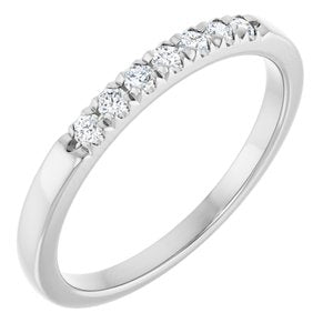 Platinum 1/6 CTW Natural Diamond Anniversary Band