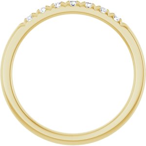 14K Yellow 1/5 CTW Natural Diamond Anniversary Band