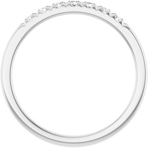 14K White 1/5 CTW Natural Diamond Anniversary Band