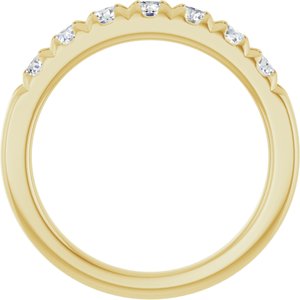 14K Yellow 3/4 CTW Natural Diamond Anniversary Band