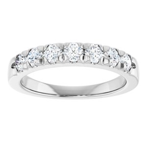 14K White 3/4 CTW Natural Diamond Anniversary Band