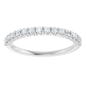 14K White 1/4 CTW Lab-Grown Diamond Anniversary Band