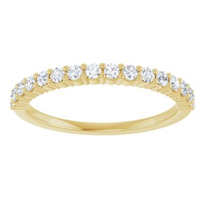 14K Yellow 1/4 CTW Lab-Grown Diamond Anniversary Band