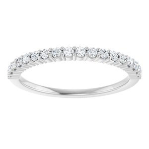 Platinum 1/4 CTW Natural Diamond Anniversary Band