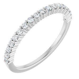 Platinum 1/4 CTW Natural Diamond Anniversary Band