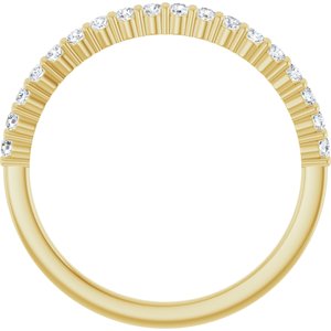 14K Yellow 1/4 CTW Lab-Grown Diamond Anniversary Band