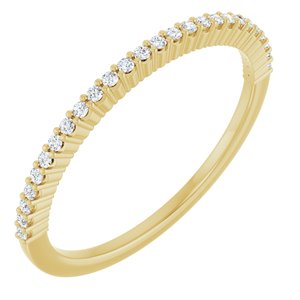 Yellow Gold 1/8 CTW Natural Diamond Anniversary Band