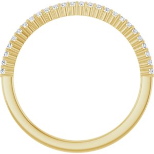 Yellow Gold 1/8 CTW Natural Diamond Anniversary Band