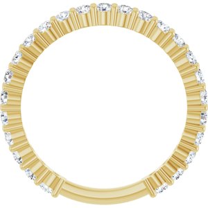 14K Yellow 3/4 CTW Lab-Grown Diamond Anniversary Band