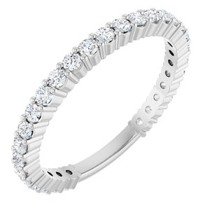 Platinum 1/2 CTW Natural Diamond Anniversary Band