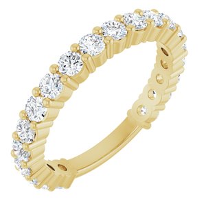 14K Yellow 1 1/5 CTW Natural Diamond Anniversary Band