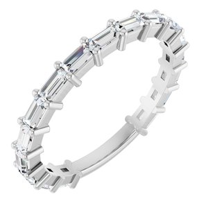 Platinum 3/4 CTW Natural Diamond Anniversary Band