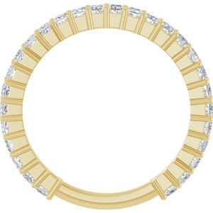 14K Yellow 9/10 CTW Natural Diamond Anniversary Band