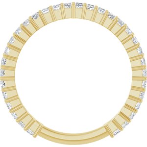 14K Yellow 3/4 CTW Natural Diamond Anniversary Band