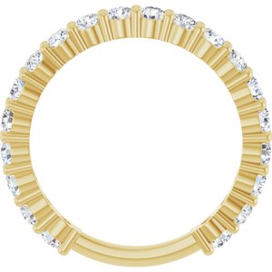 14K Yellow 1 1/5 CTW Natural Diamond Anniversary Band