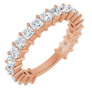 14K Rose 1 9/10 CTW Natural Diamond Anniversary Band