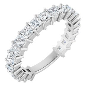 14K White 1 9/10 CTW Natural Diamond Anniversary Band