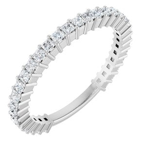 Platinum 3/4 CTW Natural Diamond Anniversary Band