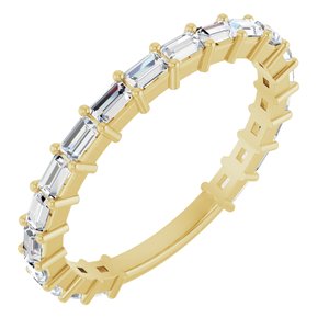 14K Yellow 5/8 CTW Natural Diamond Anniversary Band