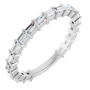 Platinum 5/8 CTW Natural Diamond Anniversary Band