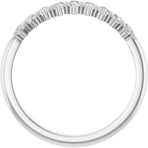 Platinum 1/4 CTW Natural Diamond Anniversary Band