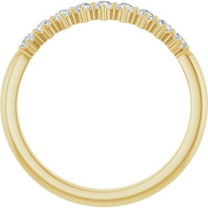 14K Yellow 1/4 CTW Lab-Grown Diamond Anniversary Band