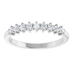 14K White 1/4 CTW Natural Diamond Anniversary Band