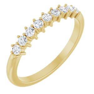 14K Yellow 1/4 CTW Natural Diamond Anniversary Band