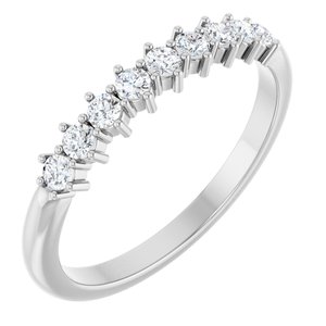 14K White 1/4 CTW Lab-Grown Diamond Anniversary Band